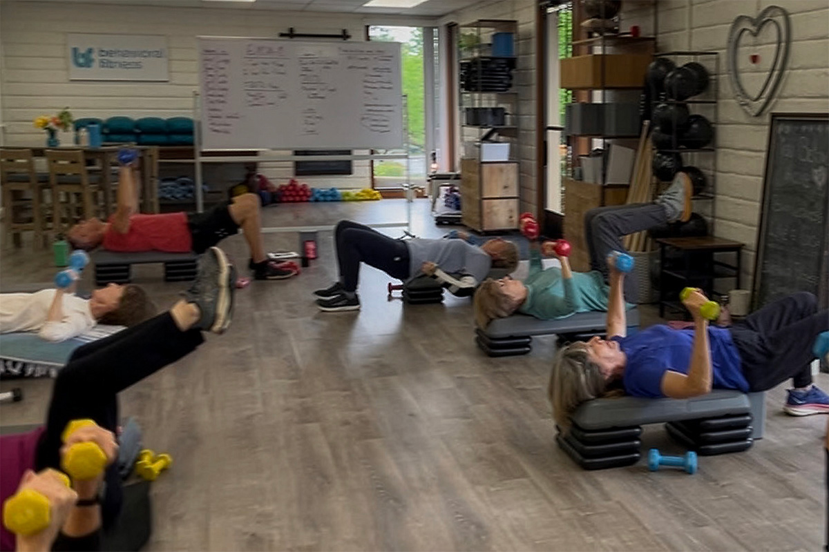 Fitness class at Behavioral Fitness wellness studio in Walnut Creek, CA